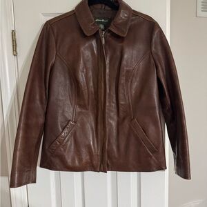Eddie Bauer Lambskin Leather Jacket